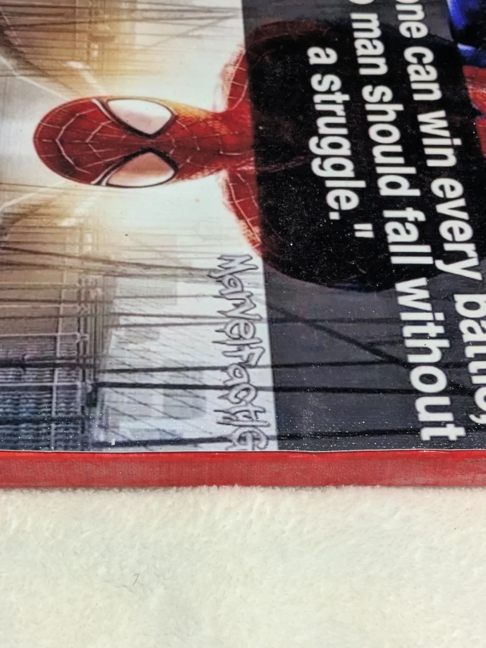 Handmade Spider-Man Peter Parker Quote 8